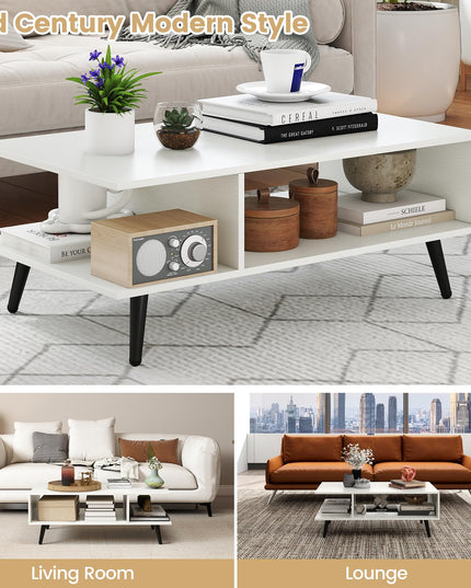 Giantex Coffee Table with Storage for Living Room