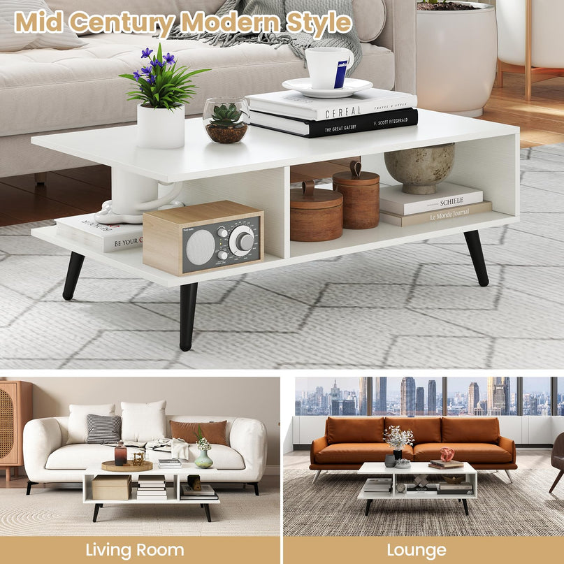 Giantex Coffee Table with Storage for Living Room