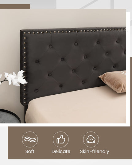 Giantex Upholstered Full Size Bed Frame
