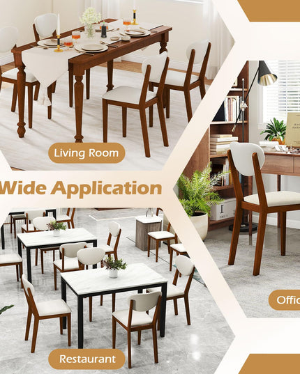 Giantex Sherpa Dining Chairs Set of 4