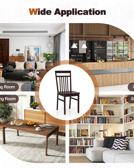 Giantex Wood Dining Chairs Set