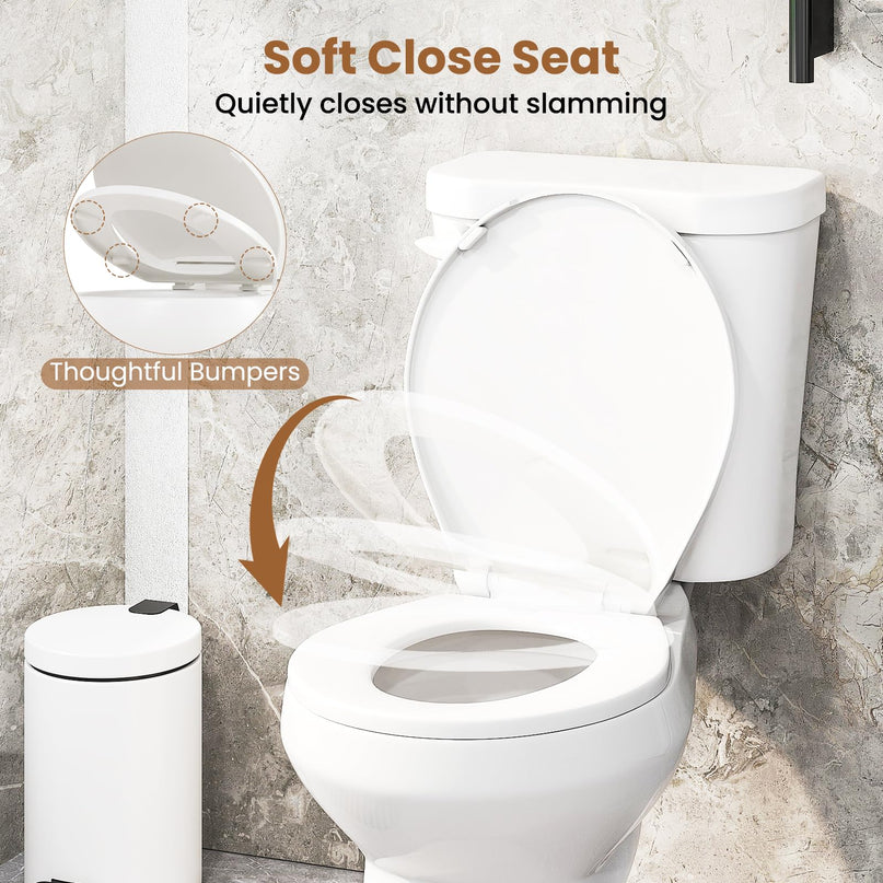 Giantex Two Piece Toilets with 17.5" ADA Comfort Height Seat