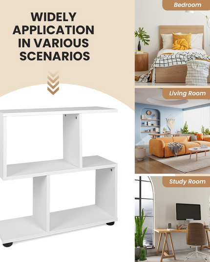 Giantex 3-Tier Geometric Bookshelf