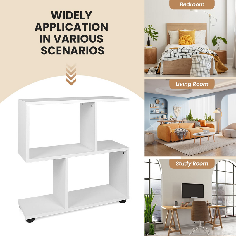 Giantex 3-Tier Geometric Bookshelf