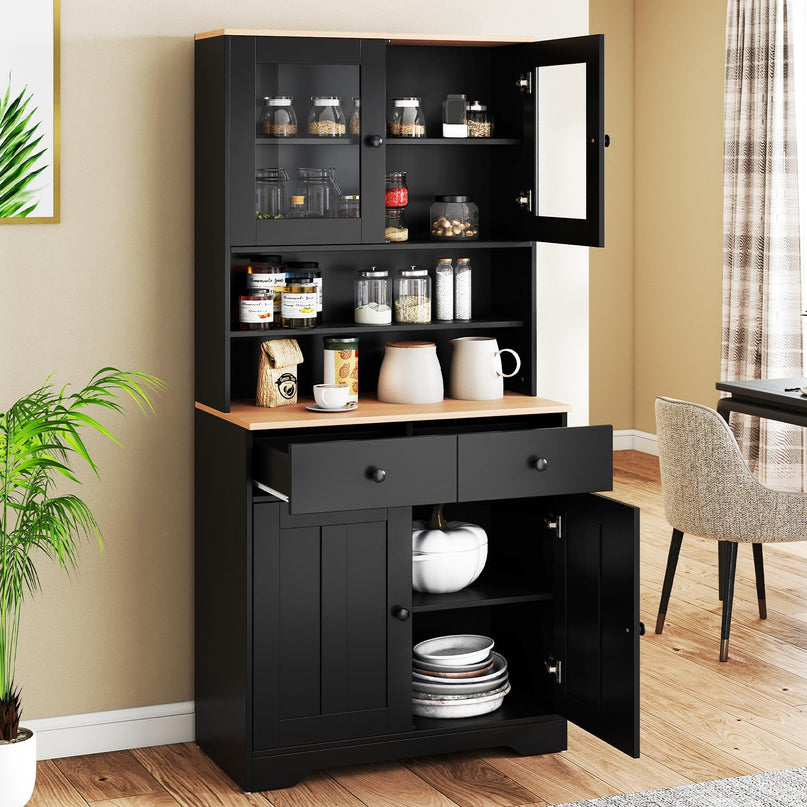 Giantex 67" Kitchen Pantry Cabinet for Dining Room