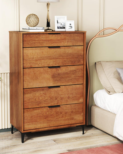 Giantex Wooden Storage Cabinet with Anti-Tip Kit & Sturdy Metal Legs