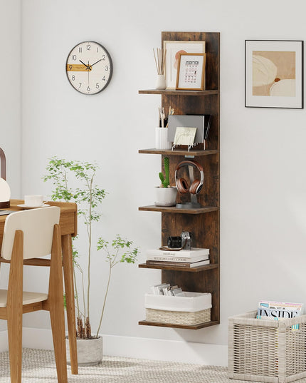 Étagère murale de rangement en bois Giantex pour chambre à coucher