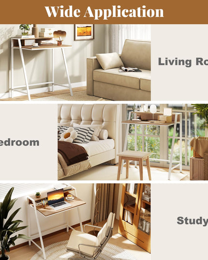 Giantex Small Computer Desk 31.5" Compact Home Office Desk