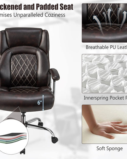 Giantex 500LBS Big and Tall Office Chair