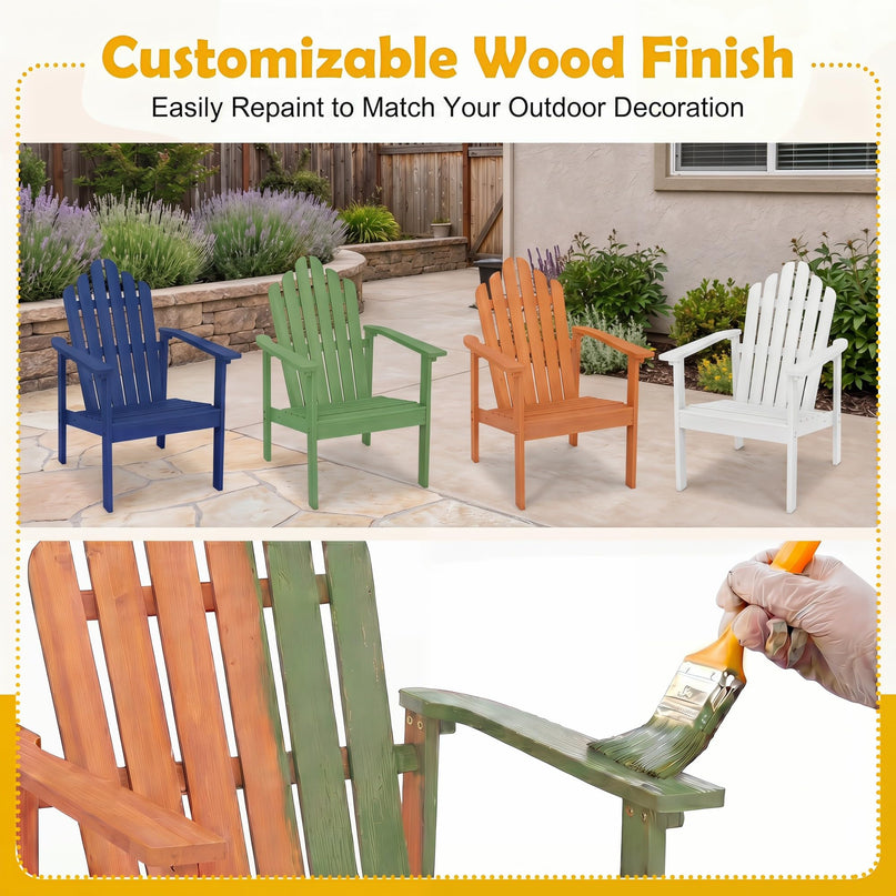 Giantex Stackable Adirondack Chair for Garden & Lawn