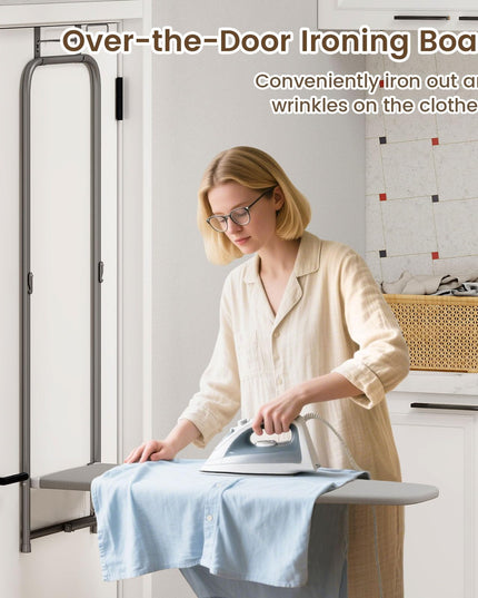Giantex Over The Door Ironing Board with Iron Holder