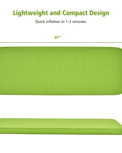 Lightweight Compact Air Mattress w/Carry Bag