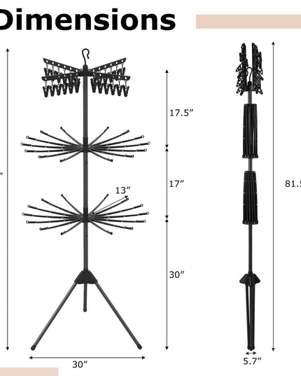 Giantex Tripod Clothes Drying Rack for Laundry Room
