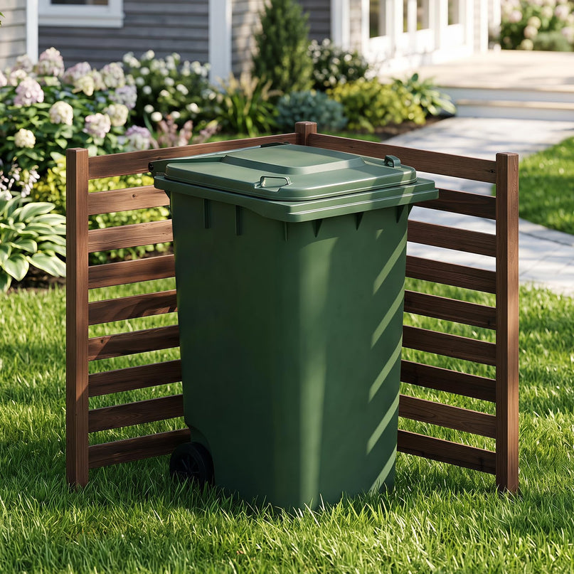 GIANTEX 2/3/4-Panel Outdoor Wood Privacy Screen Air Conditioner Fence