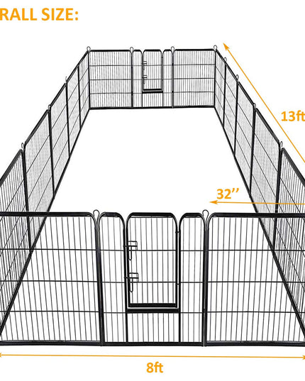 Giantex 48 inch Dog Playpen with Door (16 pannels)