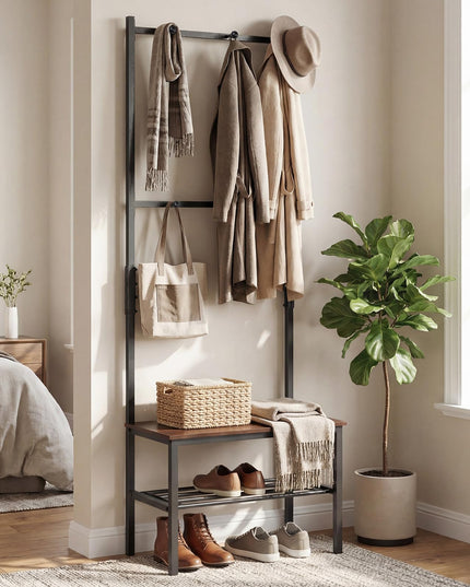 Giantex 3-in-1 Hall Tree Freestanding Entryway Bench