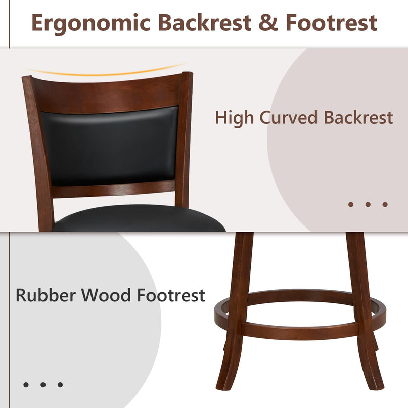 Giantex 25" Bar Stools Set of 4
