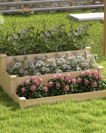 Giantex 3-Tier Raised Garden Bed, Tiered Planter Box