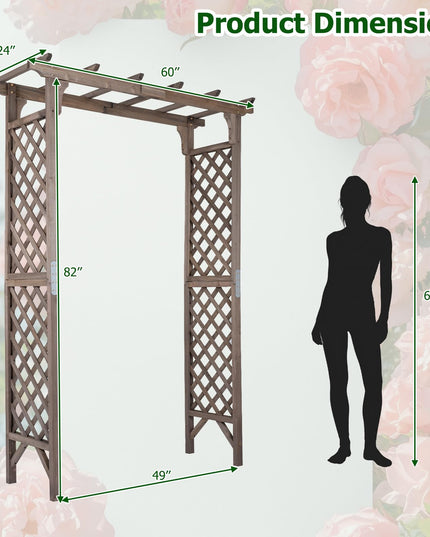 Giantex 216cm Garden Arch Trellis