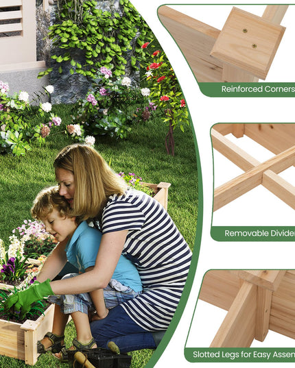 Giantex Wooden Raised Garden Bed
