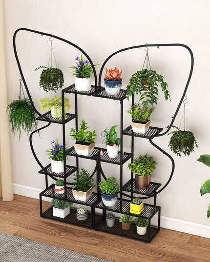 Giantex Lot de 2 supports à plantes à 6 niveaux pour l'intérieur