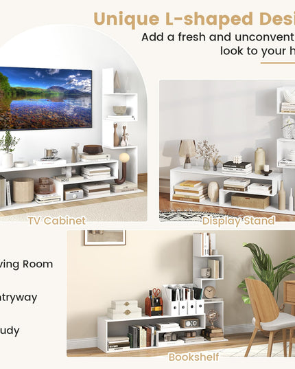 Giantex Book Shelf TV Stand for 50 Inch TV