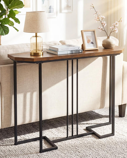 GIANTEX Modern Gold Console Table 44" Narrow Entryway Table