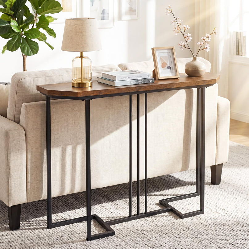 GIANTEX Modern Gold Console Table 44" Narrow Entryway Table