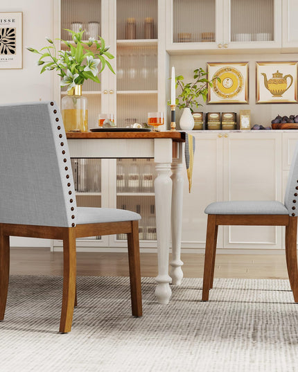 Giantex Upholstered Dining Chairs Set for Restaurant