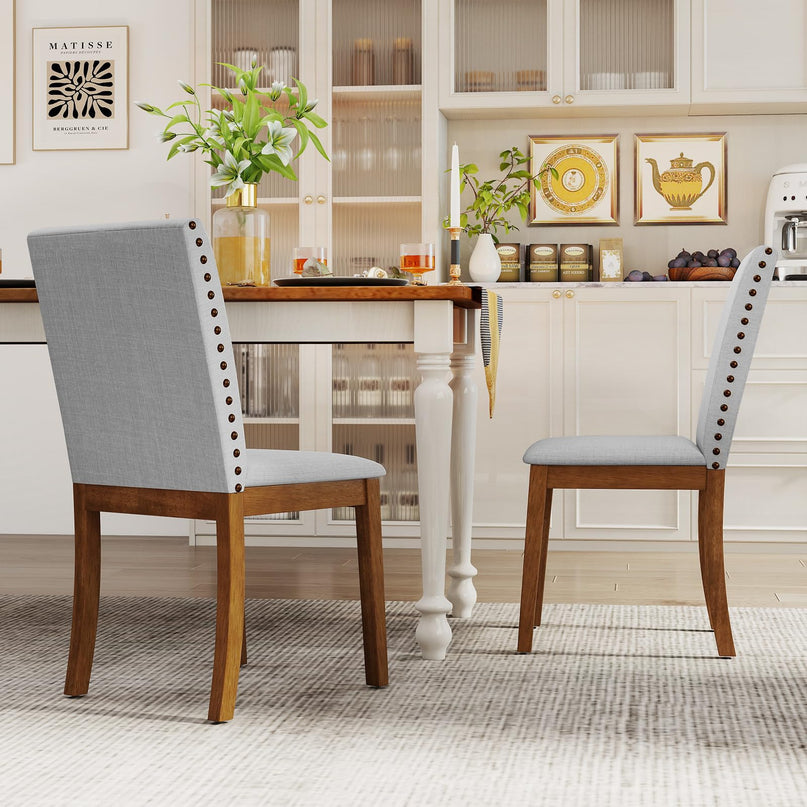 Giantex Upholstered Dining Chairs Set for Restaurant