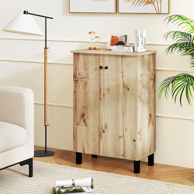 Giantex 4 Tier Narrow Shoe Rack Cabinet with Removable Shelves