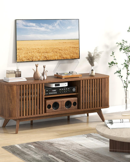 Giantex TV Stand for TVs Mid Century Modern Entertainment Center