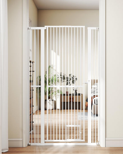 Giantex 67.5" Extra Tall Pet Gate for Large Dogs & Cats | Adjustable 30.5"–41" Wide
