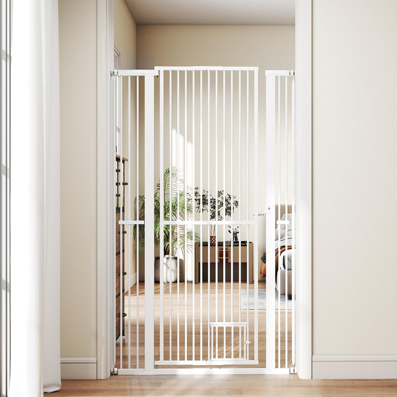 Giantex 67.5" Extra Tall Pet Gate for Large Dogs & Cats | Adjustable 30.5"–41" Wide