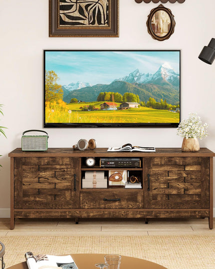 Meuble TV de ferme Giantex pour téléviseurs de 65 pouces pour salon