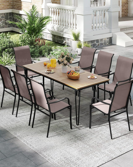 Giantex Patio Chair Set of 2 for Lawn Deck Garden Porch Kitchen Pool