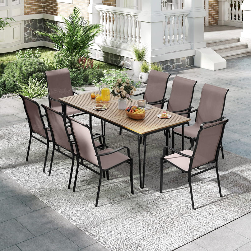 Giantex Patio Chair Set of 2 for Lawn Deck Garden Porch Kitchen Pool