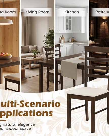 Giantex Wooden Dining Chairs Set of 4