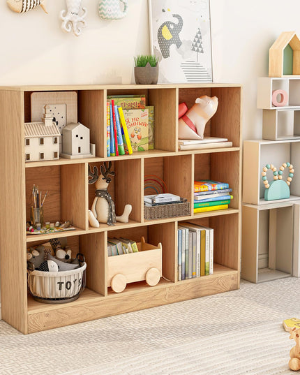 Giantex 4-Tier Freestanding Bookshelf with 10 Open Compartments ( 47.5" x 9.5" x 41" )