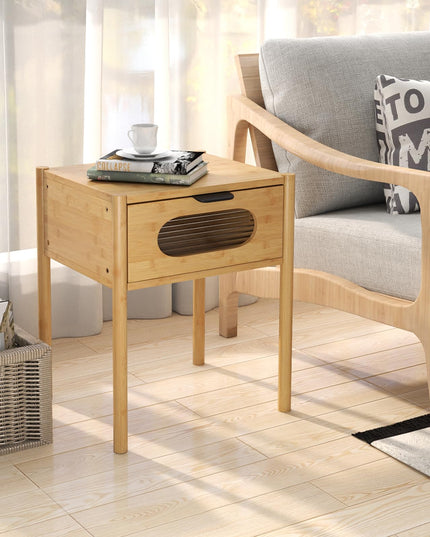 Giantex Bamboo Nightstand