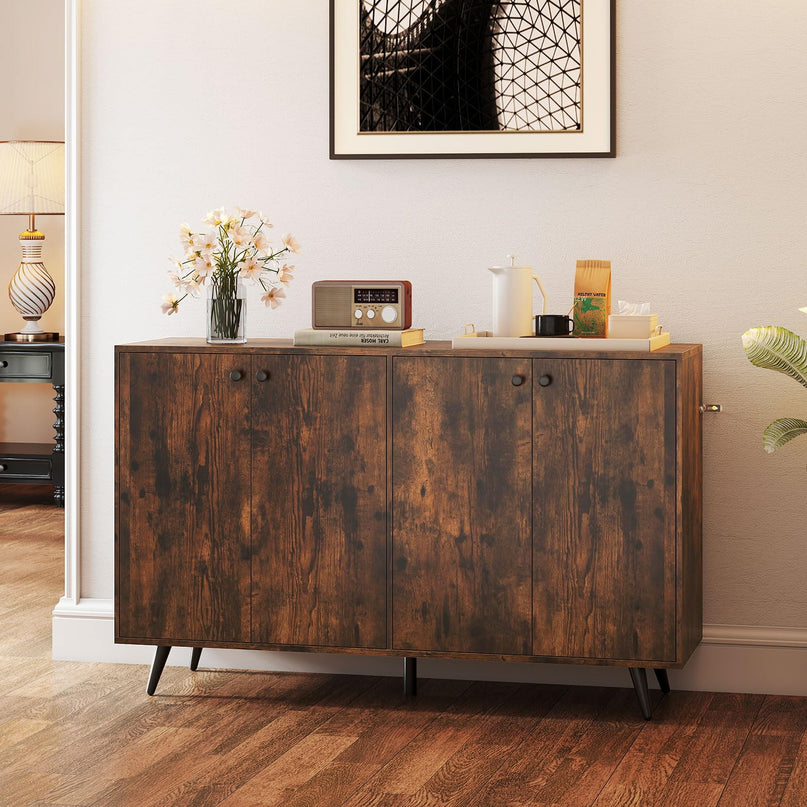 Giantex Buffet Sideboard with 5 Position Adjustable Shelves