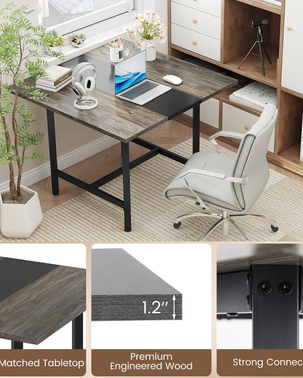 Giantex 39.5" Square Conference Table, Meeting Table for 4 People (1/2/4)