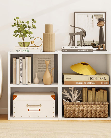 Giantex 3 Tier Bookshelf with Open Cubes for Living Room