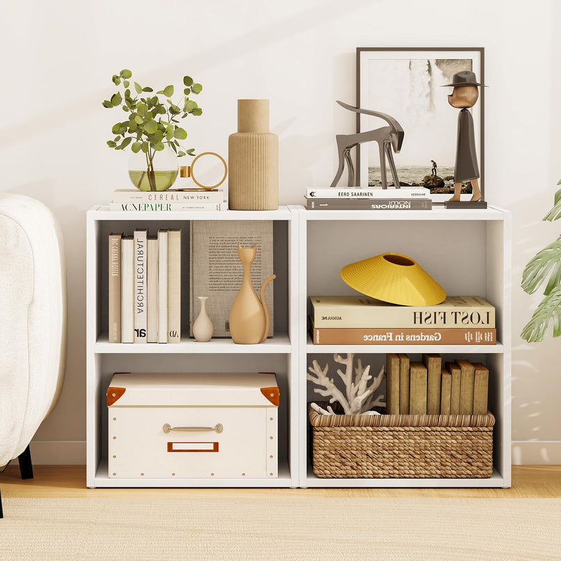 Giantex 3 Tier Bookshelf with Open Cubes for Living Room