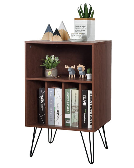 Giantex End Table Record Player Stand, Turntable Stand Record Storage Cabinet