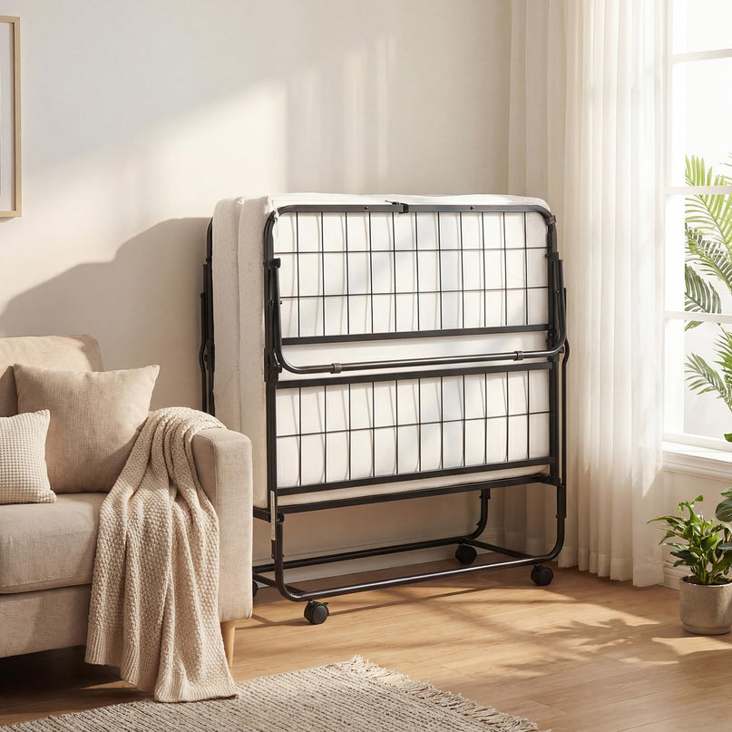 Lit d'appoint pliant Giantex 75" x 38" (taille double) avec cadre métallique robuste et pliable