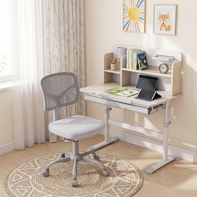 Giantex Kids Desk Chair Armless Height Adjustable