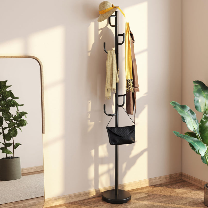 Giantex 69" Metal Coat Rack, 8-Hook Cactus Clothes Stand