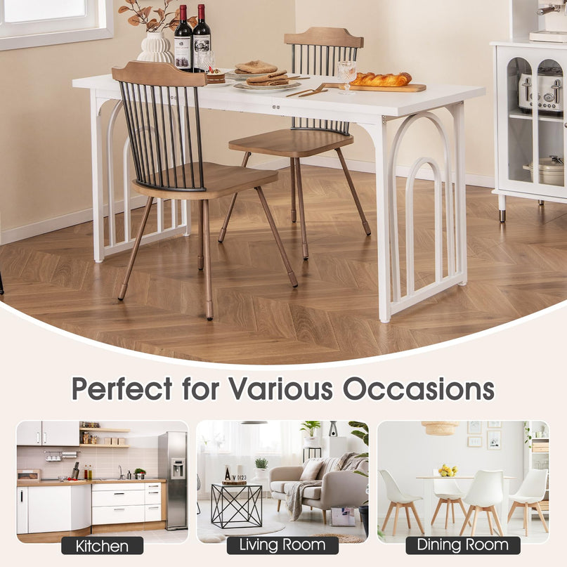 Table à manger Giantex 160x60cm pour 6 à 8 personnes