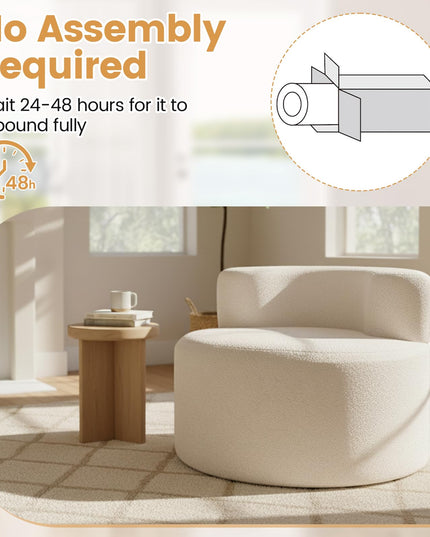 Fauteuil rond Giantex pour chambre ou salon